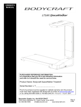 BodyCraft SpaceWalker Treadmill Owner's manual