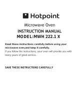 Hotpoint MWH 222.1 X User guide