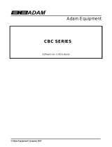 Adam Equipment CBC AE User manual