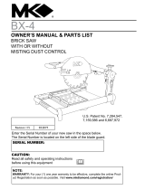 MK Diamond Products BX-4 Owner's manual