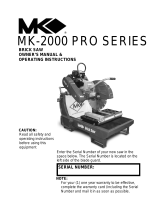 MK Diamond Products MK-2000 Pro Owner's manual