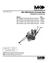 MK Diamond Products MK-1600 Electric Owner's manual