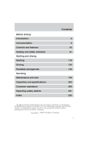 Lincoln 2000 Continental Owner's manual