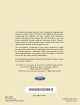 Ford 2005 Explorer Sport Trac Reference guide