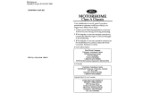 Ford F53 Motorhome Owner's manual