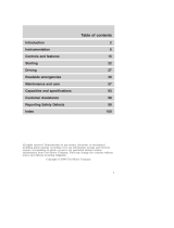 Ford 2001 F-53 Motorhome Chassis Owner's manual