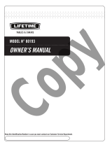 Lifetime 80193 Owner's manual