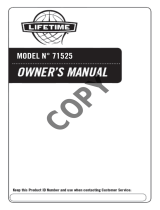 Lifetime 71525 Owner's manual