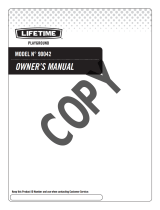 Lifetime 90042 Owner's manual
