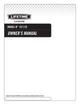 Lifetime 151110 Owner's manual