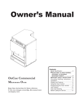 Amana OnCue Commercial Owner's manual