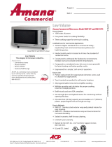 Amana RMS10TS Datasheet