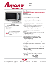 Amana RMS10T Datasheet