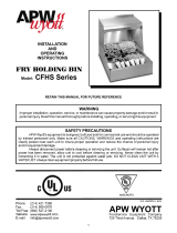 APW Wyott CFHS-16 Operating instructions