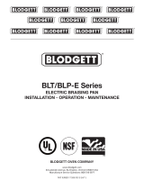 Blodgett 30E-BLP Electric Braising Pan Operating instructions