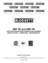 Blodgett SBF-3E Operating instructions