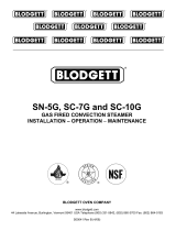 Blodgett SC-10G Operating instructions