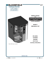 Bloomfield 9600 Single Cup User manual