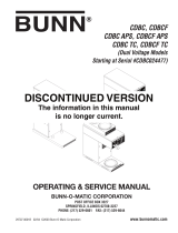 Bunn CDBC User manual