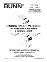 Bunn-O-Matic CDBCP User manual