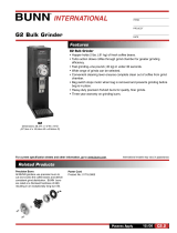 Bunn-O-Matic G2 Datasheet