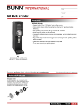 Bunn-O-Matic G3 User manual