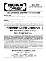 Bunn-O-Matic HC-2 User manual