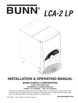 Bunn LCA-2 LP Operating instructions