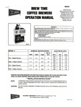 Cecilware BT3A Operating instructions