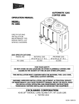 Cecilware FE-100G User manual