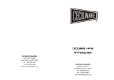 Cecilware MT-96 Operating instructions