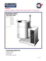 Cleveland TKET-6-T User manual