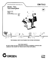 Groen TA/2 Operating instructions