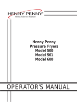 Henny Penny PRESSURE FRYERS 500 User manual