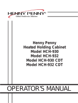 Henny Penny HCH-932 Operating instructions