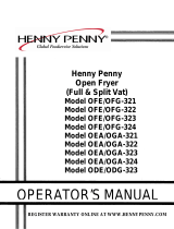 Henny Penny OGA-323 Operating instructions