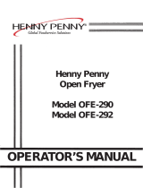 Henny Penny OFE-292 Operating instructions