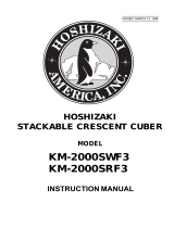 Hoshizaki American, Inc. KM-2000SWF3-J-0 User manual