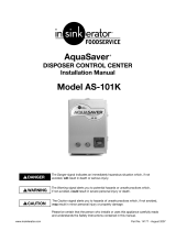 In-Sink-Erator AQUASAVER AS-101K User manual