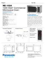 Panasonic Microwave NE-1024 Datasheet
