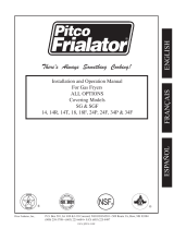 Pitco Frialator SGF User manual