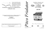 Pitco Frialator AG14S Operating instructions