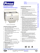 Pitco Frialator FBG18 Datasheet