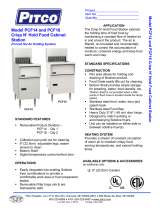 Pitco Frialator PCF18 Datasheet
