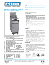 Pitco Frialator SF14UFM Datasheet