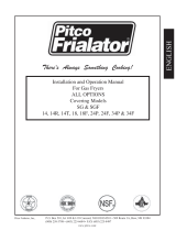Pitco Frialator SG24P Operating instructions