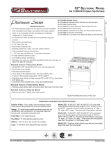 Southbend P32D-BBB(Standard-Oven Base) Datasheet