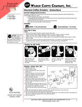 Wilbur Curtis Company GSG-3BLK User manual