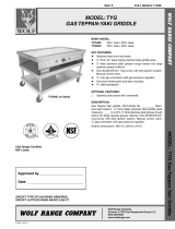 Wolf TYG60C Datasheet