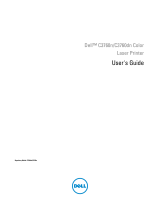 Dell C3760dn Color Laser Printer User manual